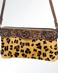American Darling Small Crossbody Hand Tooled Hair On Genuine Leather Women Bag Western Handbag Purse