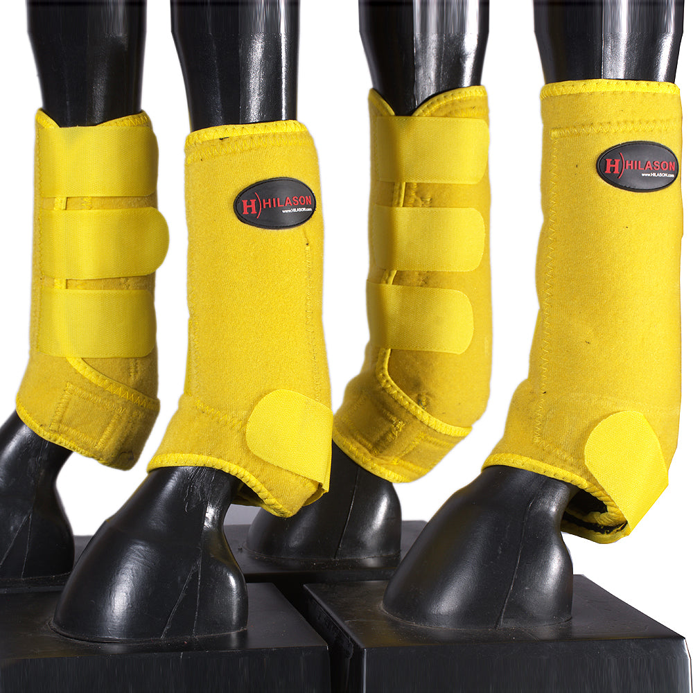 HILASON L M S Horse Front Rear Hind Leg Sport Boot 2 Pack | 4 Pack | Horse Leg Boots