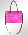 American Darling Briefcase Hair-On Genuine Leather Women Bag Western Handbag Purse