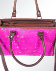 American Darling Briefcase Hair-On Genuine Leather Women Bag Western Handbag Purse