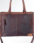 American Darling Briefcase Hair-On Genuine Leather Women Bag Western Handbag Purse