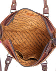 American Darling Briefcase Hair-On Genuine Leather Women Bag Western Handbag Purse