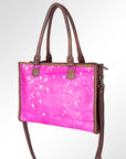 American Darling Briefcase Hair-On Genuine Leather Women Bag Western Handbag Purse