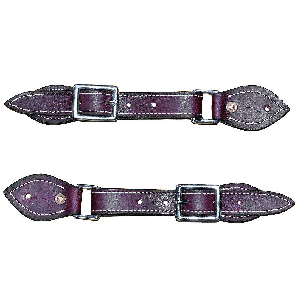 Hilason Western Cowboy Cowgirl Heavy Duty Genuine Leather Slobber Straps Black