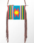 American Darling Saddle Blanket Genuine Leather Women Bag Western Handbag Purse