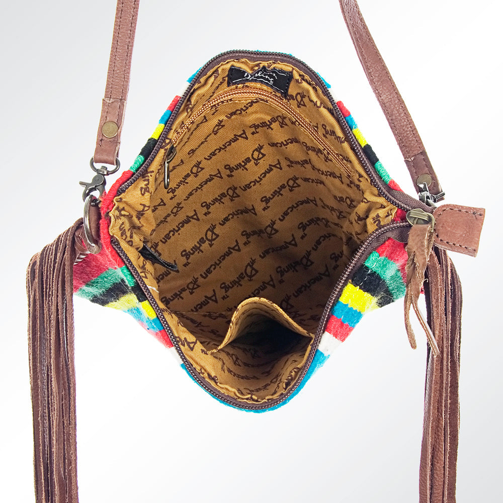 American Darling Saddle Blanket Genuine Leather Women Bag Western Handbag Purse