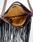 American Darling Clutch Hand Tooled Hair On Genuine Leather Women Bag Western Handbag Purse