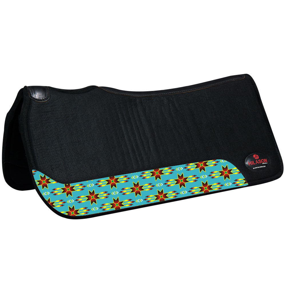 HILASON 31 In X 30 In Western Horse 100% Wool Felt Saddle Pad