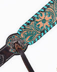 HILASON Floral Painted Beaded American Leather Horse Headstall Breast Collar