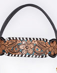 HILASON Floral Painted Beaded American Leather Horse Headstall Breast Collar