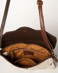American Darling  Envelope Hand Tooled Hair On Genuine Leather Women Bag Western Handbag Purse