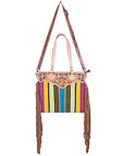 American Darling Cross Body I Hand Tooled Hair-On Genuine Leather Women Bag Western Handbag Purse