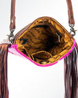 American Darling Cross Body Hair On Genuine Leather Women Bag Western Handbag Purse