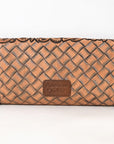 American Darling ADBG395BR Envelope Hand Tooled Genuine Leather Women Bag Western Handbag Purse
