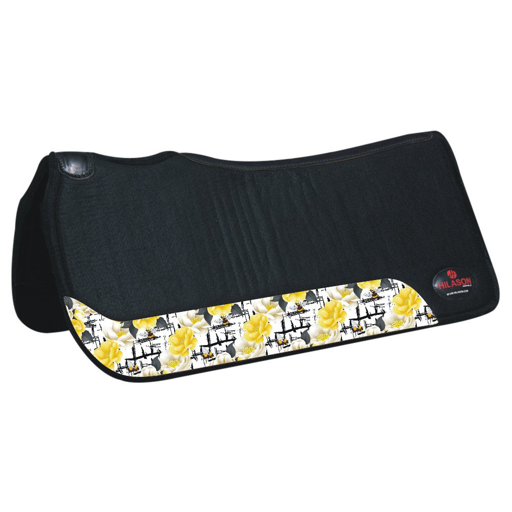 HILASON 31 In X 30 In Western Horse 100% Wool Felt Saddle Pad