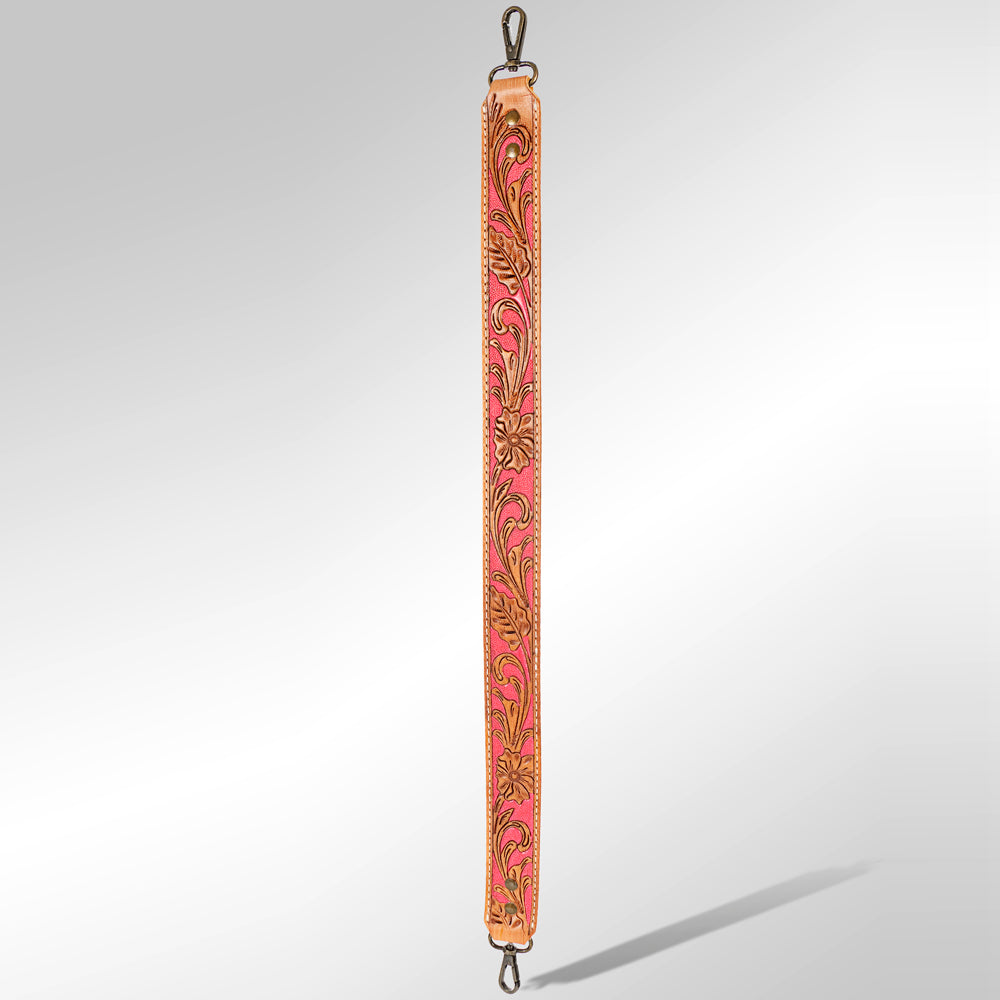 American Darling ADBT104-48 Hand Tooled Genuine Leather Crossbody Handle Strap For Bags