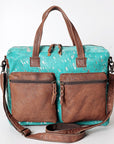 American Darling Briefcase Hair On Genuine Leather Women Bag Western Handbag Purse