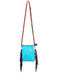 American Darling Cross Body Hair On Genuine Leather Women Bag Western Handbag Purse