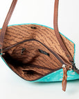 American Darling ADBGS178TRQ Envelope Hair On Genuine Leather Women Bag Western Handbag Purse