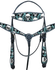 Western Horse Headstall Breast Collar Set American Leather Hilason