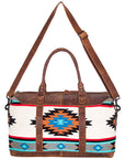 American Darling Duffel Saddle Blanket Genuine Leather Women Bag Western Handbag Purse