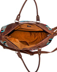 American Darling Duffel Saddle Blanket Genuine Leather Women Bag Western Handbag Purse