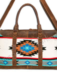 American Darling Duffel Saddle Blanket Genuine Leather Women Bag Western Handbag Purse