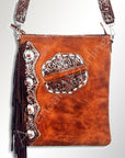 American Darling ADBG465 Chaps Bag Hand Tooled Genuine Leather Women Bag Western Handbag Purse