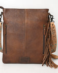 American Darling ADBG469 Chaps Bag Hand Tooled Genuine Leather Women Bag Western Handbag Purse