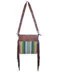 American Darling ADBGZ105R Signature Crossbody Hand Tooled Saddle Blanket Genuine Leather Women Bag Western Handbag Purse