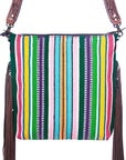 American Darling ADBGZ105R Signature Crossbody Hand Tooled Saddle Blanket Genuine Leather Women Bag Western Handbag Purse