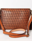 American Darling ADBG480 Envelope Hand Tooled Genuine Leather Women Bag Western Handbag Purse