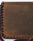 American Darling ADBG485CRAZY Organiser Genuine Leather Women Bag Western Handbag Purse