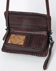 American Darling ADBG485CRAZY Organiser Genuine Leather Women Bag Western Handbag Purse
