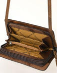 American Darling ORGANISER Upcycled Wool Genuine Leather women bag western handbag purse