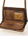 American Darling ORGANISER Upcycled Wool Genuine Leather women bag western handbag purse