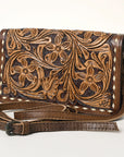 American Darling ORGANISER Upcycled Wool Genuine Leather women bag western handbag purse