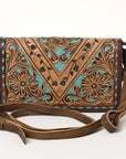 American Darling ORGANISER Upcycled Wool Genuine Leather women bag western handbag purse