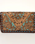 American Darling ORGANISER Upcycled Wool Genuine Leather women bag western handbag purse
