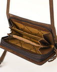 American Darling ORGANISER Upcycled Wool Genuine Leather women bag western handbag purse
