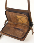 American Darling ORGANISER Upcycled Wool Genuine Leather women bag western handbag purse