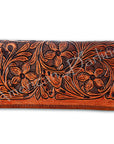 American Darling ADBG486A Wallet Hand Tooled Genuine Leather Women Bag Western Handbag Purse