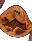 American Darling ADBGZ108R Signature Crossbody Hand Tooled Saddle Blanket Genuine Leather Women Bag Western Handbag Purse