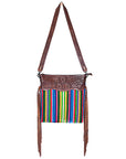 American Darling ADBGZ109R Signature Crossbody Hand Tooled Saddle Blanket Genuine Leather Women Bag Western Handbag Purse