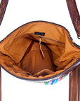 American Darling ADBGZ109R Signature Crossbody Hand Tooled Saddle Blanket Genuine Leather Women Bag Western Handbag Purse