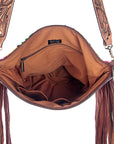 American Darling ADBGZ110R Signature Crossbody Hand Tooled Saddle Blanket Genuine Leather Women Bag Western Handbag Purse
