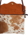 American Darling  Envelope Hand Tooled Hair On Genuine Leather Women Bag Western Handbag Purse