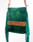 American Darling ADBGZ121 Large Crossbody Hand Tooled Genuine Leather Women Bag Western Handbag Purse