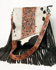 American Darling Cross Body I Hand Tooled Hair On Genuine Leather Women Bag Western Handbag Purse
