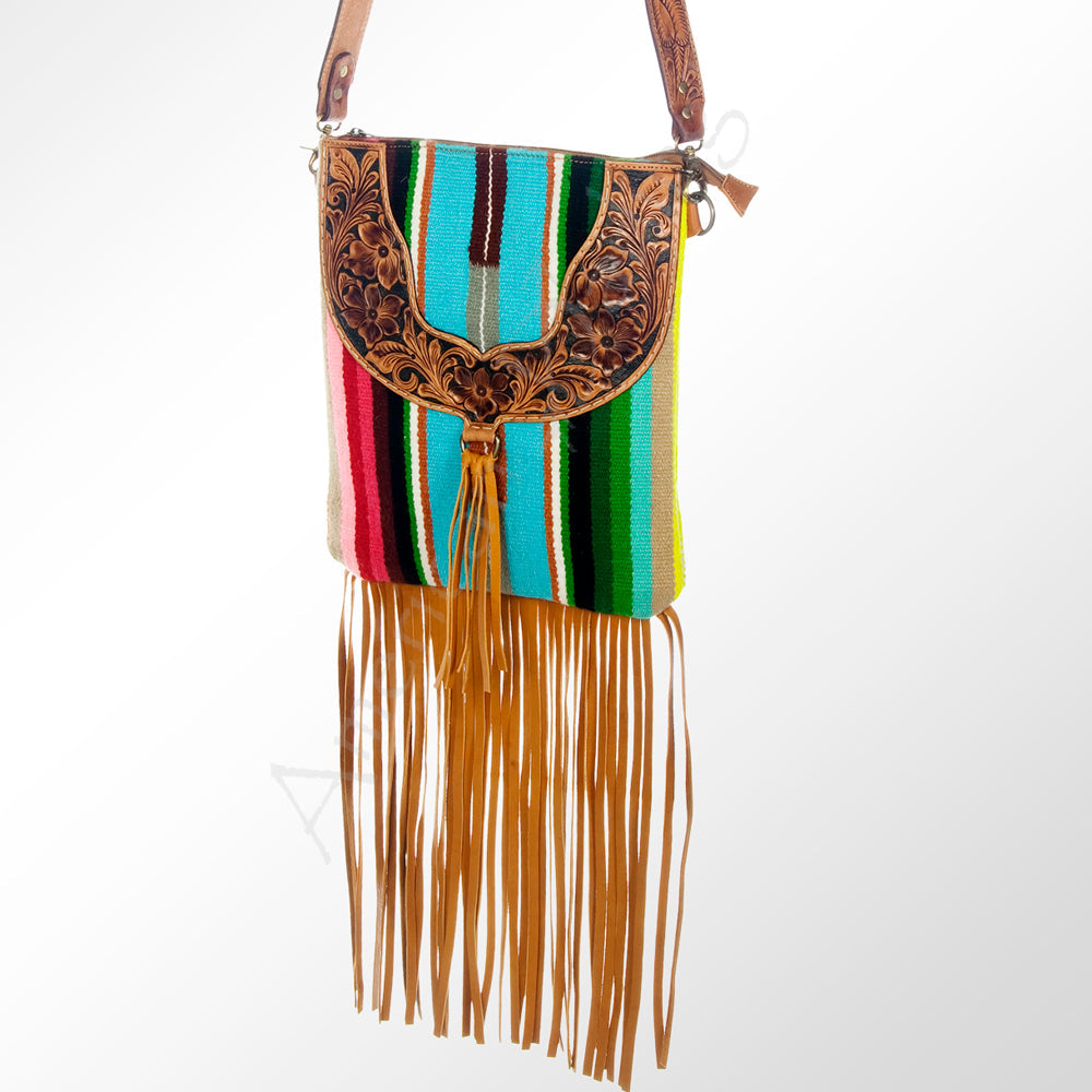 American Darling CROSS BODY I Hand Tooled Hair-on Genuine Leather women bag western handbag purse